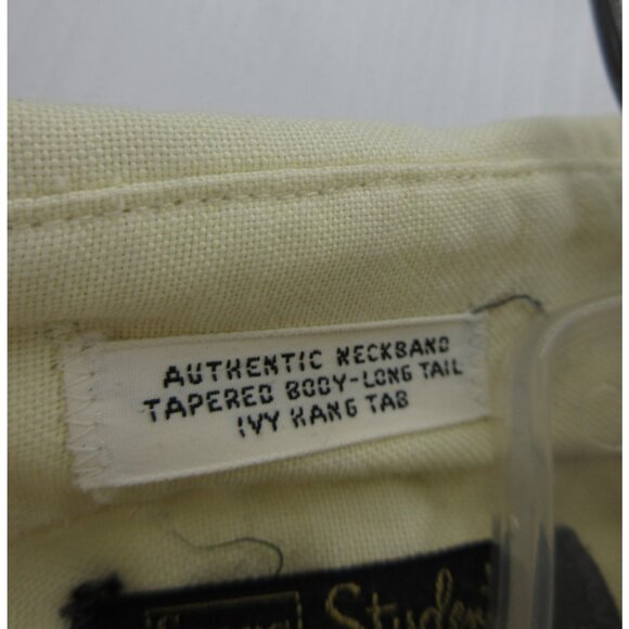 VINTAGE Sears Shirt 13.5 (XS) Student Perma Prest Ivy 60s Long Tail * - Picture 13 of 14